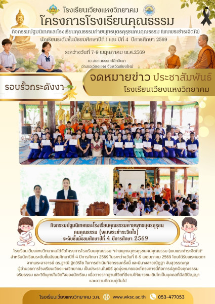 จดหมายข่าว รอบรั้ว ว.ค.